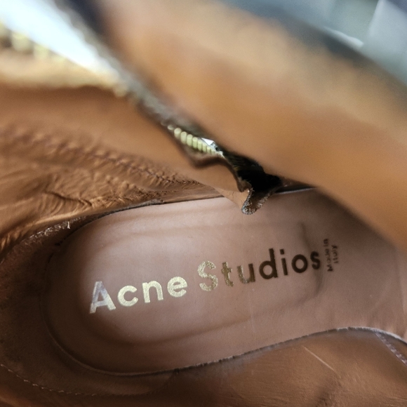 Acne Studios Black Ankle Pistol Boots Size 36 EU - Picture 8 of 10